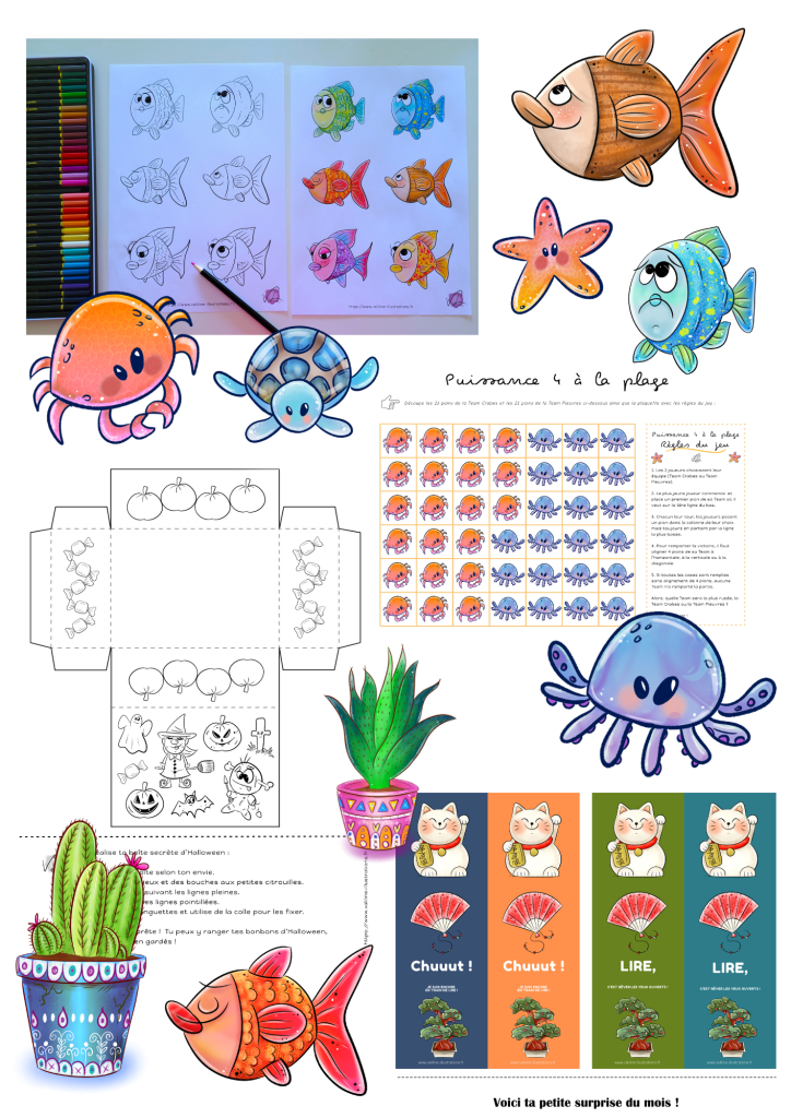 visuels et photos d'activités manuelles et coloriages pour les enfants