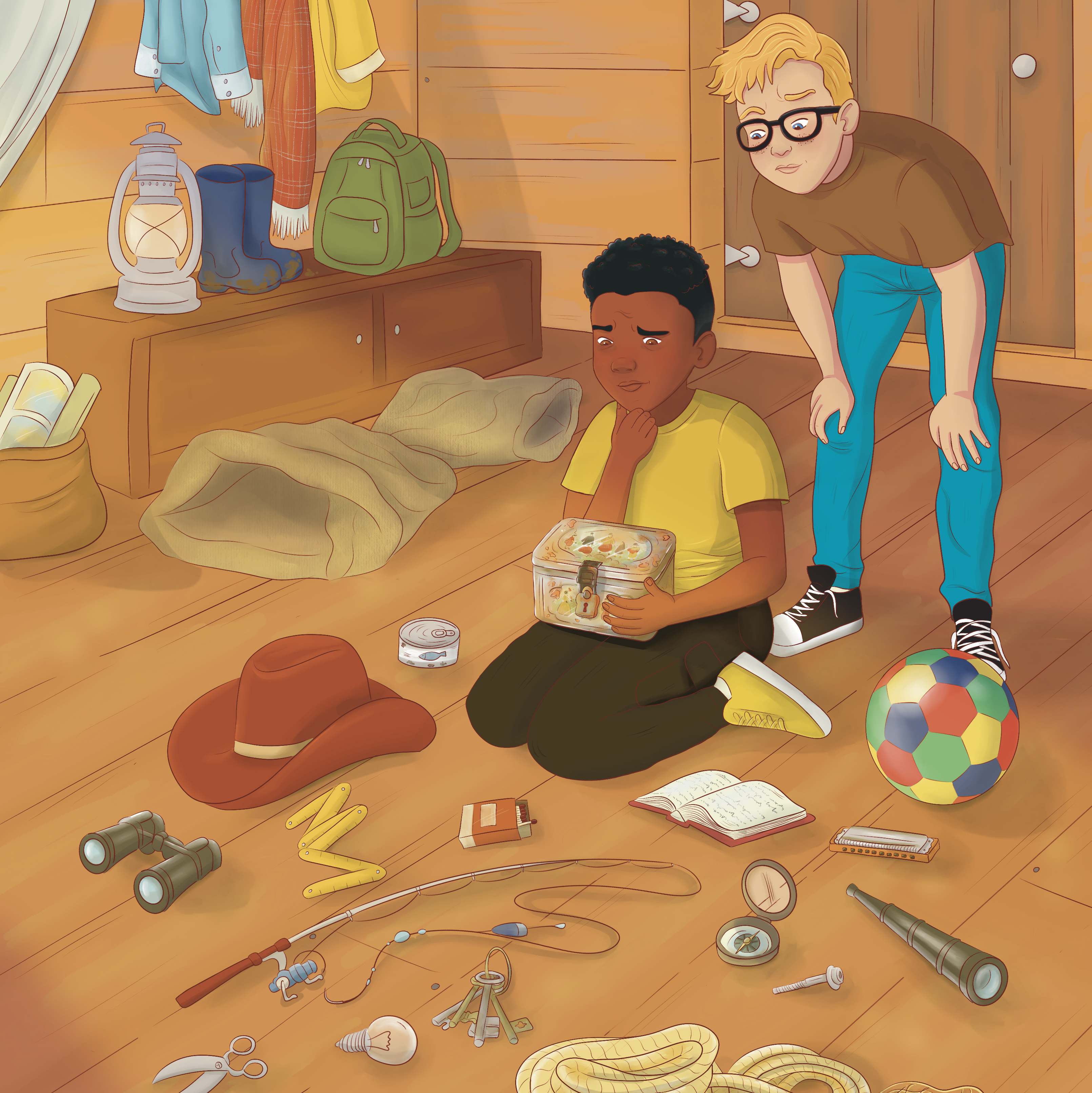 illustration roman jeunesse style semi-réaliste